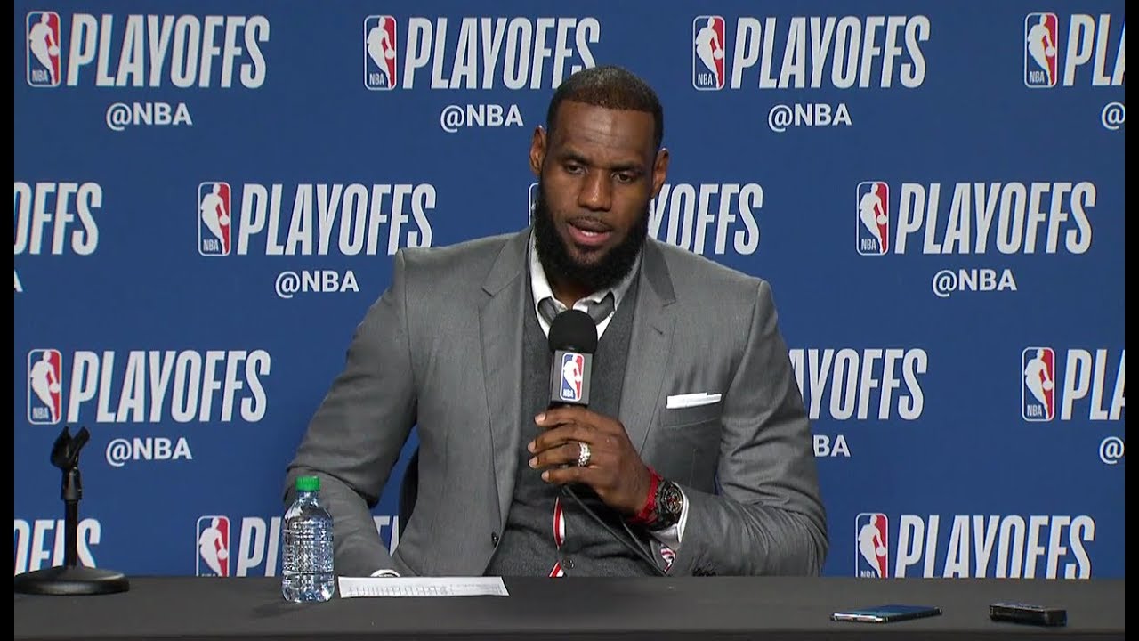 LeBron James Postgame Interview | Cavaliers Vs Raptors - Game 1 | May 1 ...