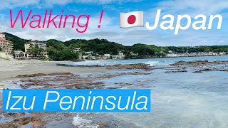 JAPAN🇯🇵Walking along the beautiful beach from Imaihama to Kawazu/32Walking around the IzuPeninsula