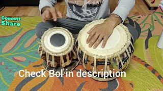 dhir dhir practice bol 3 #tablatutorial #tabla #dhirdhir