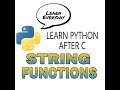 08 String Functions in python