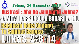 JAMITA PARPUNGUAN BODARI ARI HATUTUBU NI JESUS LUKAS 2:8-14 HALALAS NI ROHA GODANG TU SALUHUT BANGSO