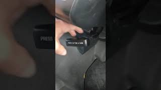 Toyota Hiace handbrake operation