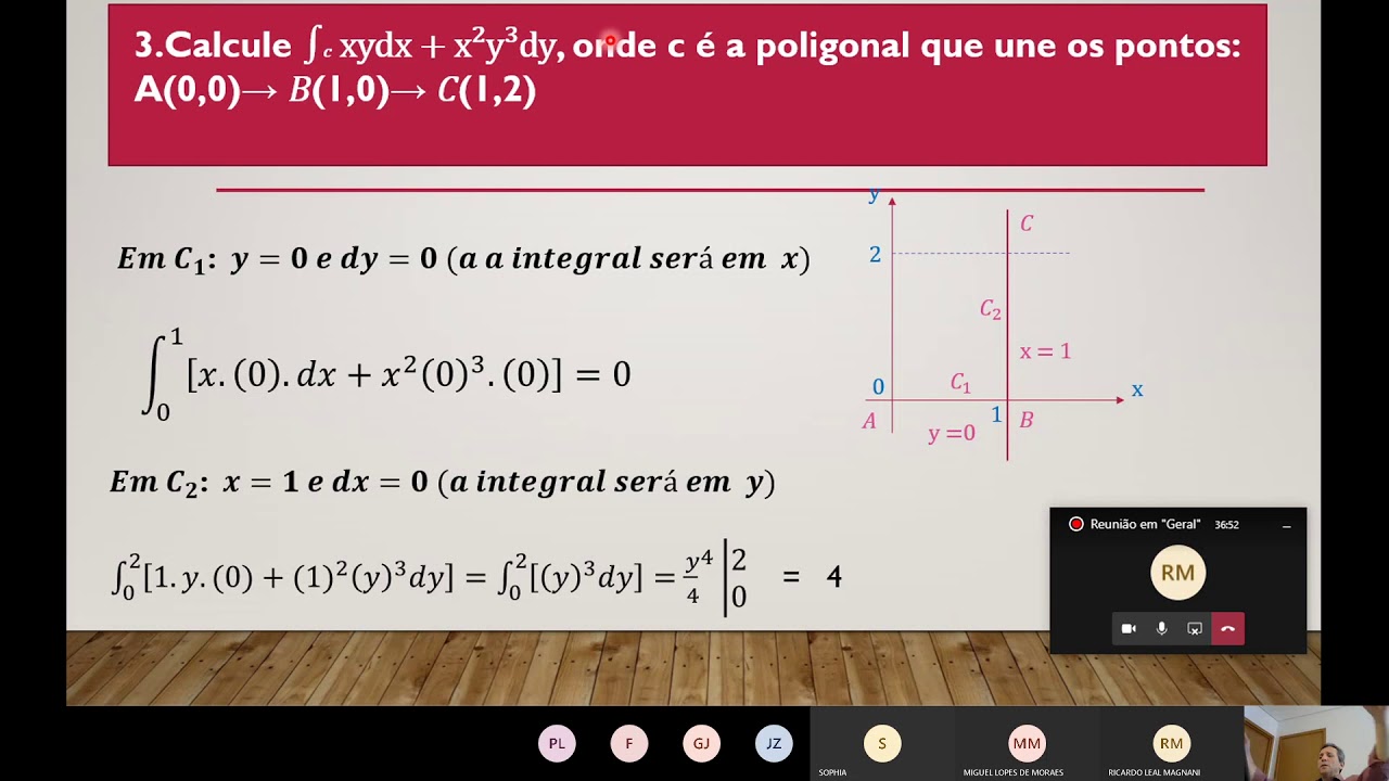 LIVE SOBRE INTEGRAL DE LINHA PARA FUNÇÕES VETORIAIS - YouTube