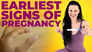 Earliest Signs Of Pregnancy (that you didn't know about!) Pregnancy Symptoms BEFORE MISSED PERIOD!