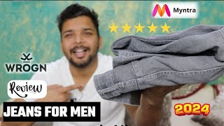 WROGN Jeans Review 2024 | Myntra Jeans for men| Fittings \u0026 Size Guide | Best Brand Mens Jeans Online