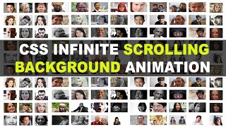 CSS infinite scrolling background animation