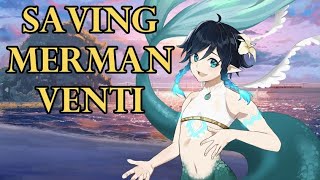 Rescuing Merman Venti from Fishing Lines~ (Mermaid AU) [Genshin ASMR RP] Listener x Venti [Romantic]