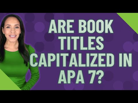 Is the article title capitalized in APA?