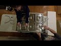 unboxing set up for the vevor 6 pan commercial food warmer 6 x 12qt electric steam table