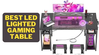 Armocity LED-Lit Gaming Desk Upgrade Your Home Office!