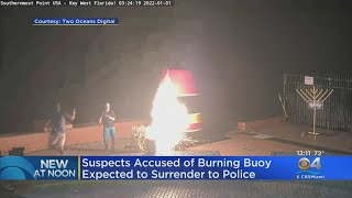 Warrants Issued For Men Accused Of Setting Fire Iconic Key West Buoy
