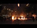 brandstiftung bei anhaltenden massenprotesten in chile