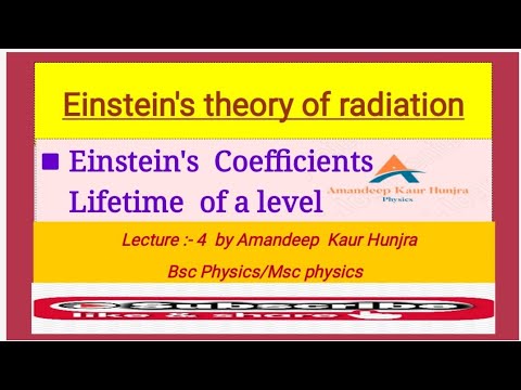 Einstein's Quantum Theory Of Absorption And Emission | Einstein's ...