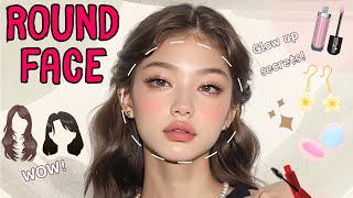 Best Glow-Up Tips for Round Faces: Makeup and Hair Secrets Revealed! 🌟