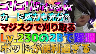 Lv.230の2Bで敵をゴリゴリ蹂躙！弱点ならカード威力も悪くない？ポッドが回復もこなしてくれる！【バトアリ/戦闘摂理解析システム】【#コンパス 】