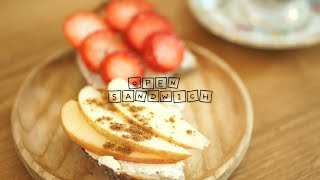 과일 오픈 샌드위치_ open sandwich