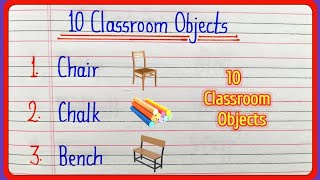 10 Classroom objects || Classroom objects name || classroom object || Classroom things name