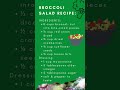 Broccoli Salad Recipe simple homemade