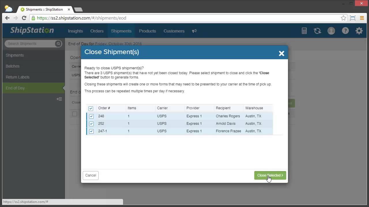 How To Create End Of Day Reports In Shipstation Youtube