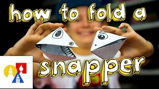 How To Fold An Origami Snapper Puppet