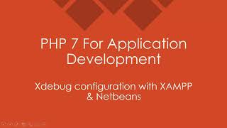 6 Xdebug with Netbeans On Windows