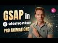 Advanced GSAP Animations in Elementor WITHOUT Code!