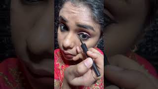 Recreating அருந்ததி Anushka Eye Look⁉️Wow ஜக்கமாவா மாறிய Sara 😱  #makeup #beautytips #shorts