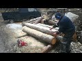Easiest log building method ever!!. Part 1