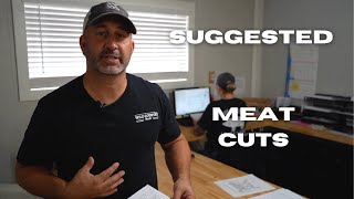 Chris' Suggested Standard Meat Cuts - (On A Custom Processed Beef)