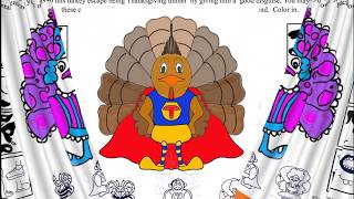 Art Worksheet - Create a Turkey in Disguise