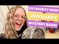 2x Charity Shop Jewellery Mystery Bag Unbagging! PLUS Upcycling Jewelry Craft Results!