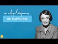 This Is Ayn Rand Speaking | On Happiness