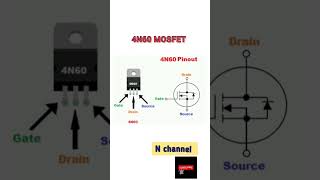 4N60 MOSFET PINOUT #akexperiment #pinout #electronic #nchannel #4N60 #mosfet #smd #shorts