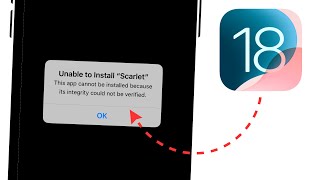 iOS 18: How To FIX Unable To Install Scarlet on iPhone - iPad | Scarlet iOS 18