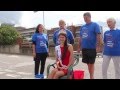 Miss England does the ice bucket challenge for the MND Association