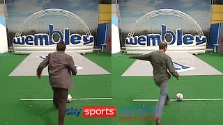 David Mitchell & Robert Webb try to put one right in the goal hole on Soccer AM