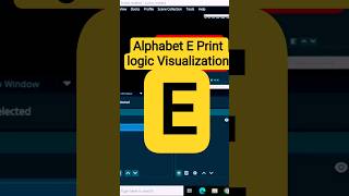 Alphabet E print logic visualization.#coding #programming #education #java #trending #shorts