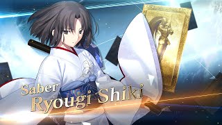 Fate/Grand Order - Ryougi Shiki (Saber) Servant Introduction