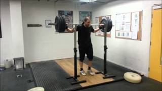 85kg x 5 + 100kg paused overhead squat