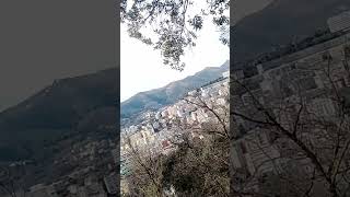 Panorama dal santuario di nostra signora del monte, a Genova