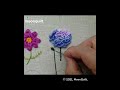 프랑스자수 embroidery tutorial 🌻blooming 캐스트 온 스티치 cast on stitch