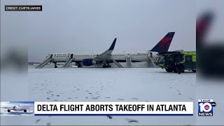 4 injured after Delta plane experienced engine issue at Atlanta airport