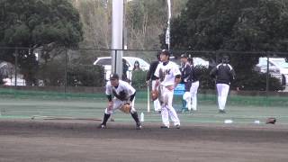 千葉ロッテマリーンズ鴨川キャンプ2013 第2クール4日目内野手陣特守鈴木細谷