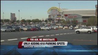 UNLV to start construction on hundreds of parking spaces