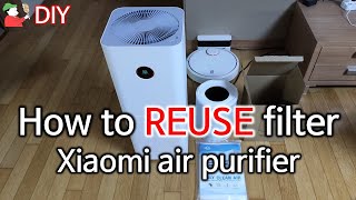 How to REUSE filter for Xiaomi air purifier - Use longer life filter, use 2 times filter