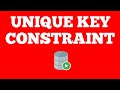 UNIQUE Key Constraint | Oracle SQL Tutorial for beginners | Techie Creators