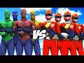 TEAM SPIDER-MAN VS GAO RED ARMY