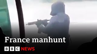 France manhunt: cameras record brutal ambush as “drug boss” freed and guards sho