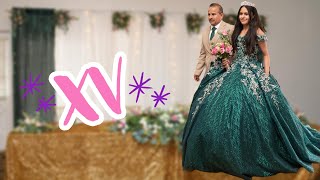 GRAN ENTRADA DE QUINCEANERA CON DAMAS Y PAPA