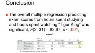 How to conduct and interpret a multiple regression analysis in SPSS (& Chapter 16 lecture part 4/4)